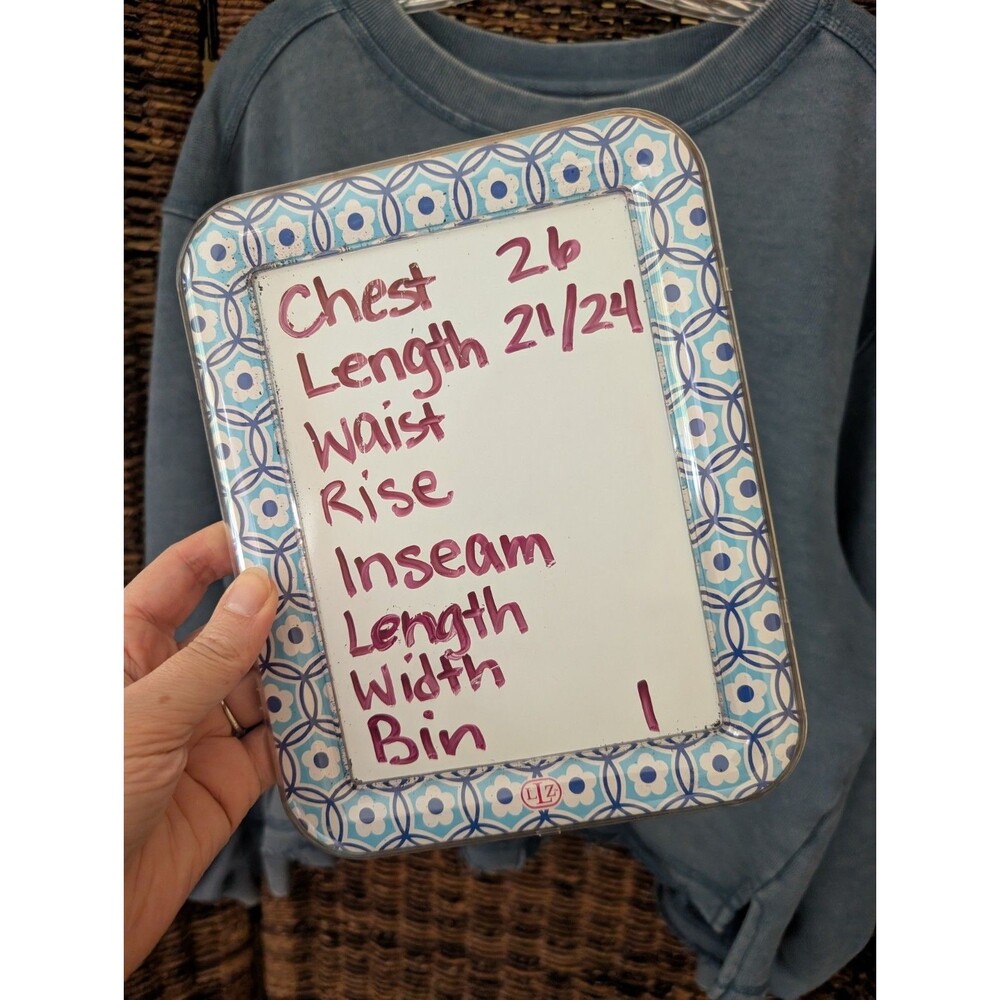 Hard Tail Forever Sweatshirt Women's Large Blue Slouchy Oversized Loungewear Boh - Picture 8 of 8